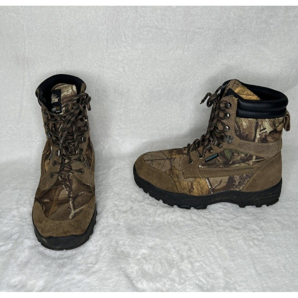 Itasca Thinsulate Waterproof Boots 555218 Tan Camo Ultra 800gm Men’s 8 Hunting